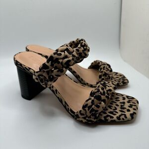 Dunes + CUSHIONAIRE Technology Women's braided Heel Sandal +Memory Foam 6 CHEETA